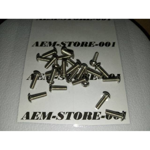 Button L M3 x 10 (1cm) stainless 304