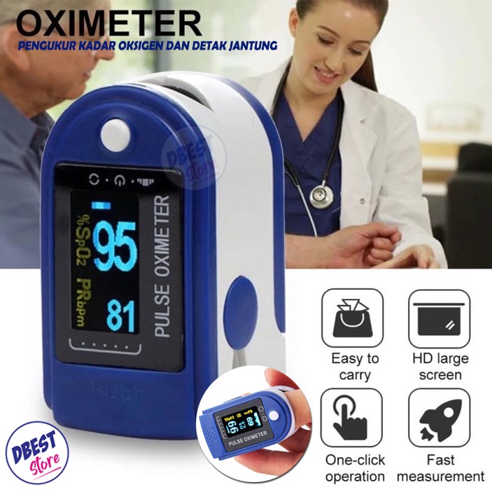 Fingertip pulse oxymeter Fingertip oximeter SpO2 TFT Full Colour LK87/LK88