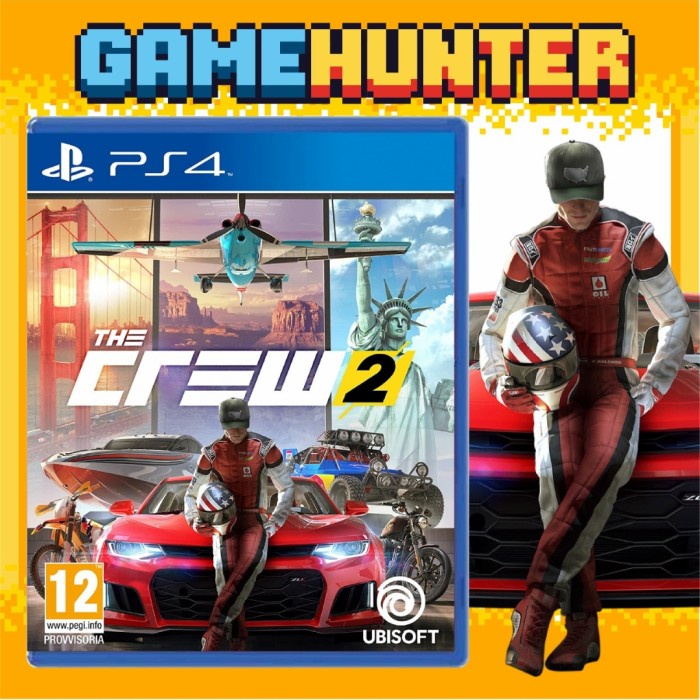 Ps4 The Crew 2 Cd / Dvd / Kaset / Game / Games