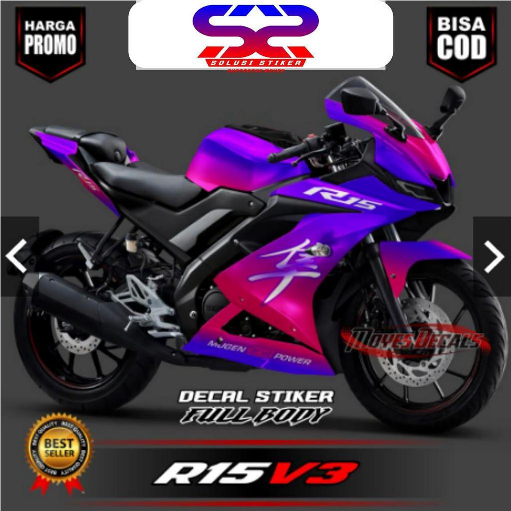 BISA COD Stiker Decal R15 V3 Motif//Pink Magenta Stiker R15 V3 FullBody Decal R15 V3