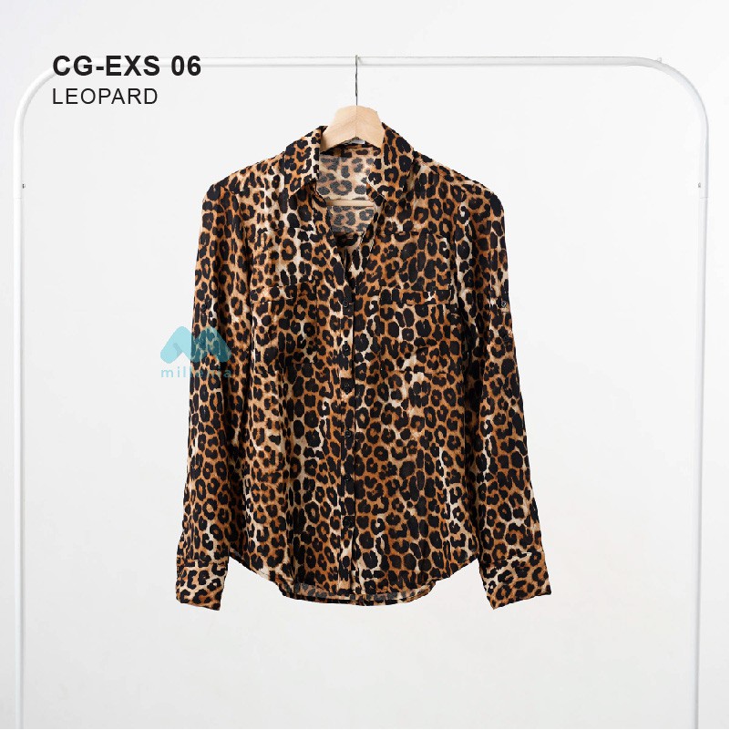 Kemeja Wanita- Portofino Vneck Double Pocket [CG-EXS 06]-1