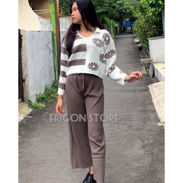 SETELAN KULOT dan CROP TOP ONARRA