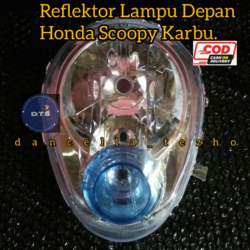LAMPU DEPAN SCOOPY KARBU / REFLEKTOR LAMPU SCOOPY KARBU / BATOK LAMPU SCOOPY KARBU