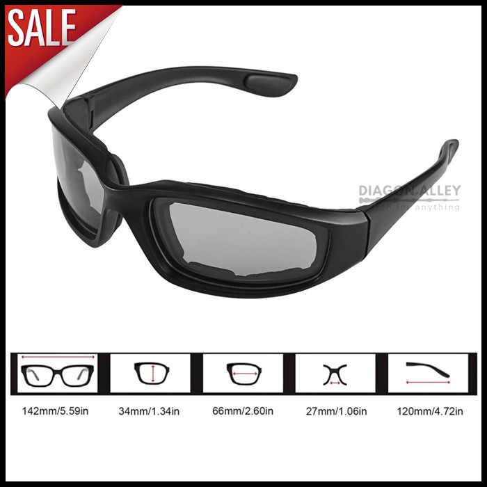 KACAMATA SEPEDA WINDPROOF Dustproof Motor Sporty ANTI DEBU ANGIN Acetato HITAM