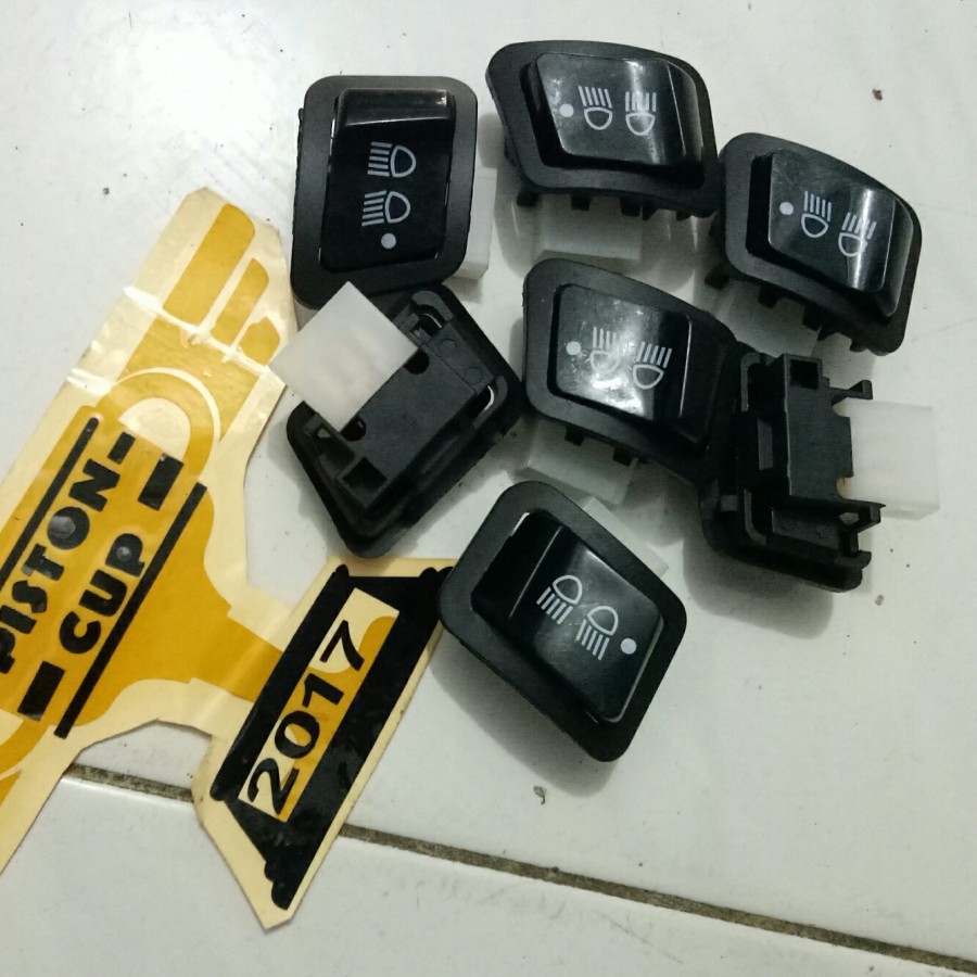 Saklar Sakelar Lampu Tombol Dim 3 Titik Tec Aksesoris Variasi Revo Beat F1 Blade New Vario 125