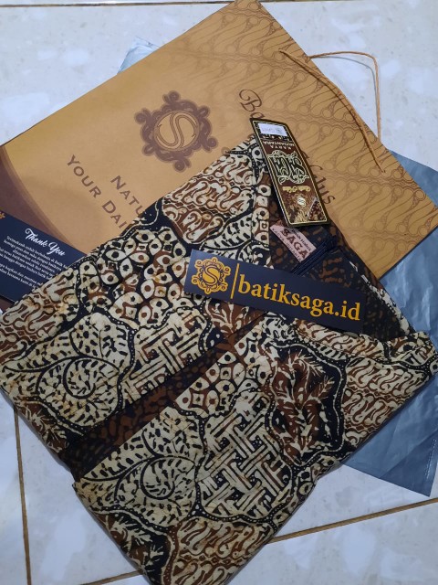 Elena Gamis Batik Bolero Maxi Dress Pesta Wanita Muslim Premium Sogan Klasik Mewah Modern Jumbo Saga