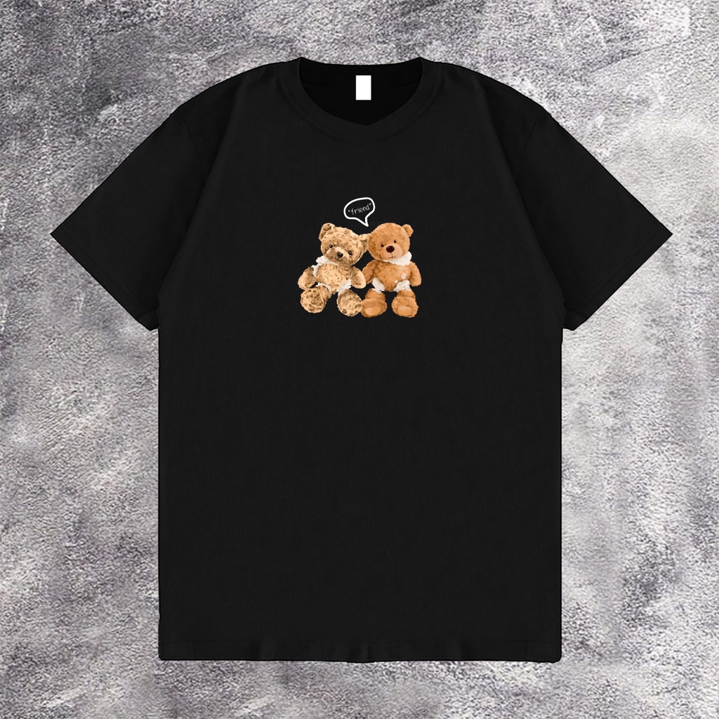 KAOS OVERSIZE FRIEND BEAR T-SHIRT