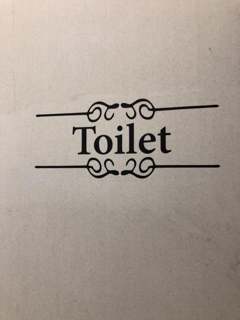 Wall Stiker Pintu Kamar Mandi Toilet Cutting Sticker Dekorasi Rumah