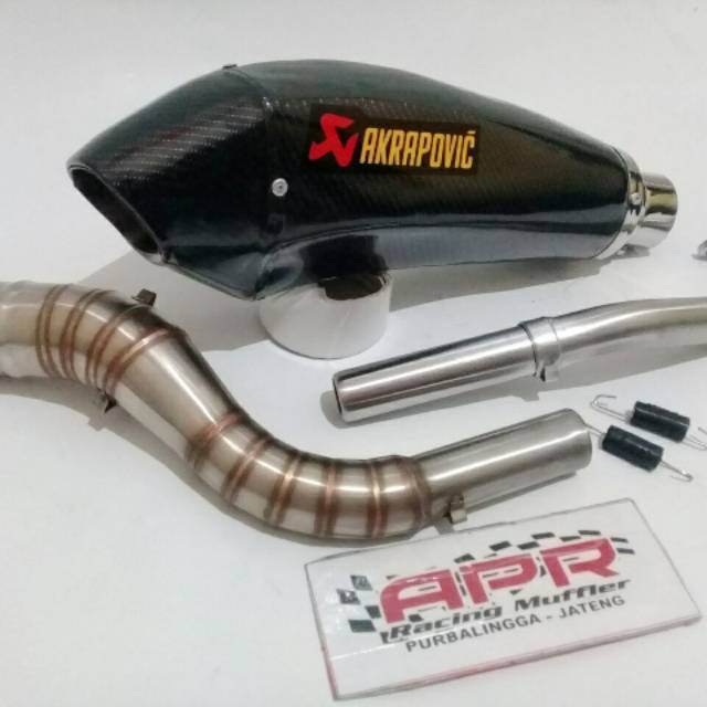 Knalpot Akrapovic untuk Yamaha Nmax,Yamaha Aerox,Vario,Scoopy,Xmax (Fulset PNP)