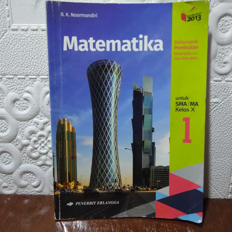 Buku Matematika Kel.Peminatan SMA Kelas 1 Erlangga Bekas