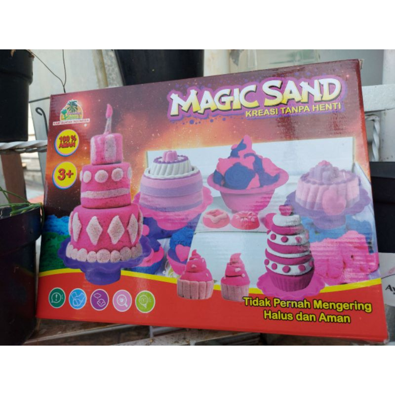 Mainan Anak Pasir Ajaib/ Magic Sand Seri KUE