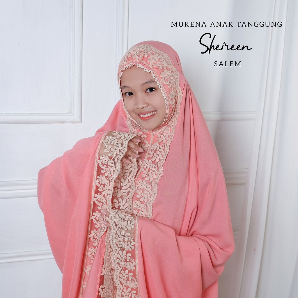 PUSAT MUKENA TASIK - MUKENA ANAK TANGGUNG MOTIF SHIREEN