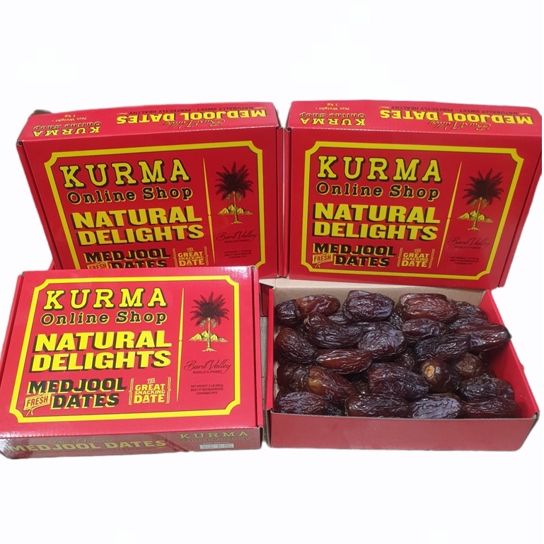 Kurma Medjool 1kg/kurma mejol jumbo KEMASAN TOPLES (EXP 2025)