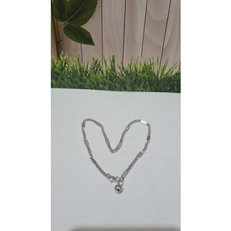 GELANG KAKI BIJI LADA KOMBINASI TITANIUM LAPIS EMAS 18k 74004.17-21.00192 (26cm)