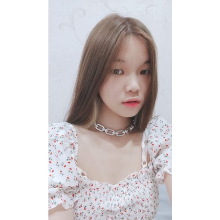 Helen Acrilic Chain Choker Kalung Rantai Akrilik Kombinasi Retro Edgy Style