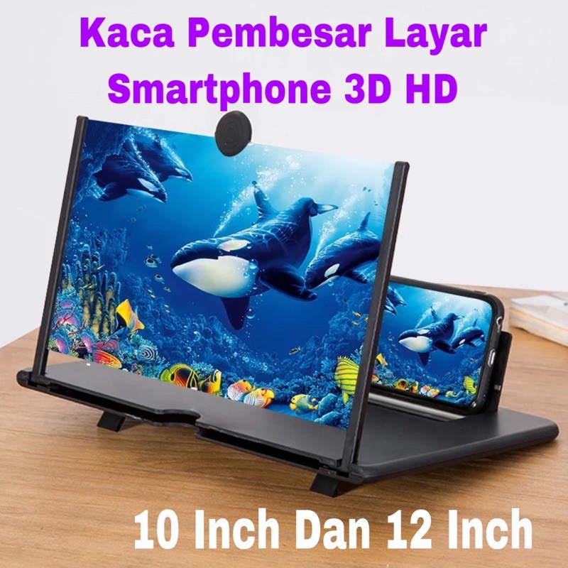 Kaca Pembesar Layar Hp / Smartphone 3D F6 Kaca Pembesar Layar Enlarge Screen