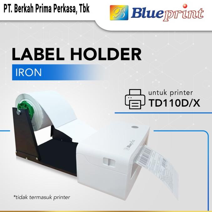 Jual External Label Roll Holder BLUEPRINT 2in1 Gulungan Luar Label Besi