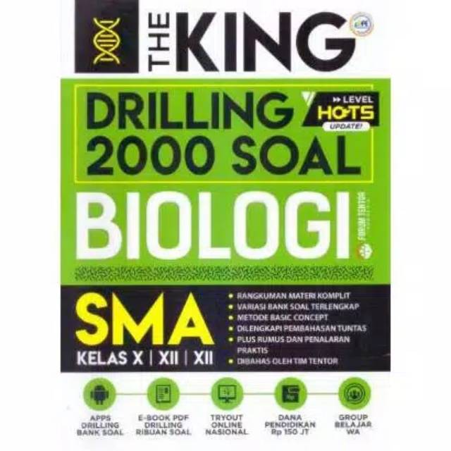 BUKU THE KING DRILLING 2000 SOAL MATEMATIK,FISIKA,KIMIA,BIOLOGI SMA KELAS 10,11,12-3
