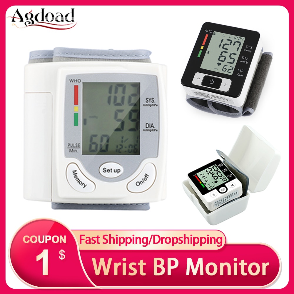 PREORDER Monitor Tekanan Darah Pergelangan Tangan Portabel LCD Display Denyut Jantung Meteran