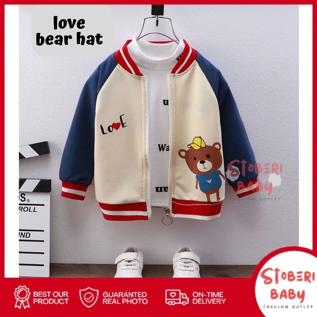 PUNCAK 3.3 stoberi baby -  JACKET Anak laki-laki perempuan Hoodie Anak Import Lucu Casual PART1