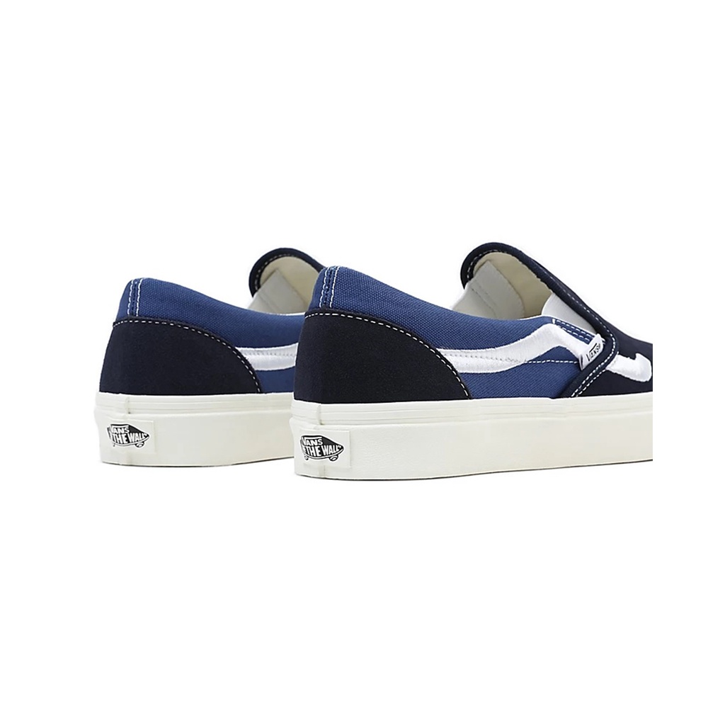 SEPATU VANS OFF THE WALL | SLIP ON SIDESTRIPE NAVY