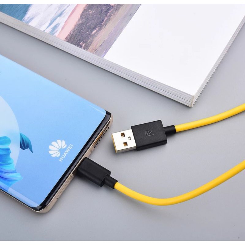 Kabel Data Casan Realme Support Fast Charging USB To Micro Type C