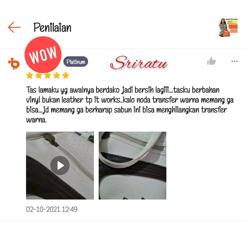 PEMBERSIH TAS KULIT ASLI/SINTETIS/KANVAS