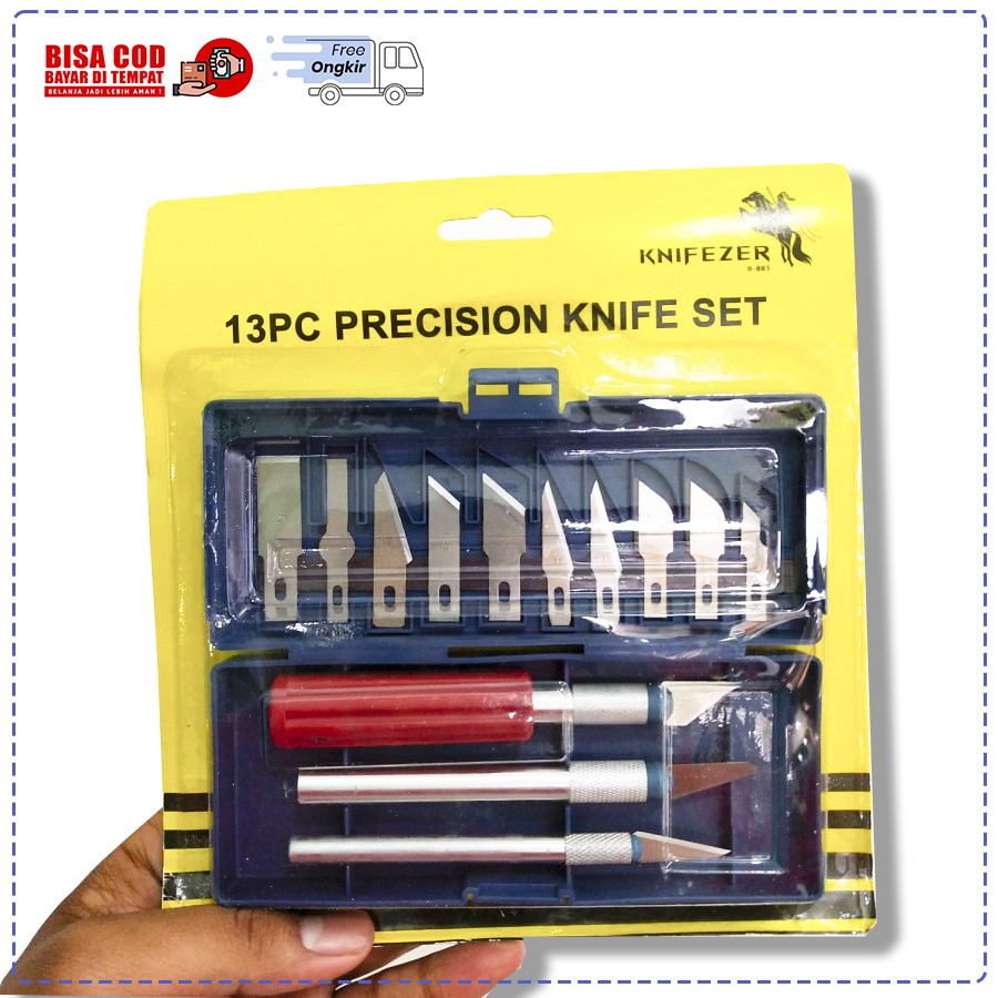 Pisau Sayat Bonsai Kelapa Murah 3 set pisau dan 13 mata pisau/ARSITAS Shop