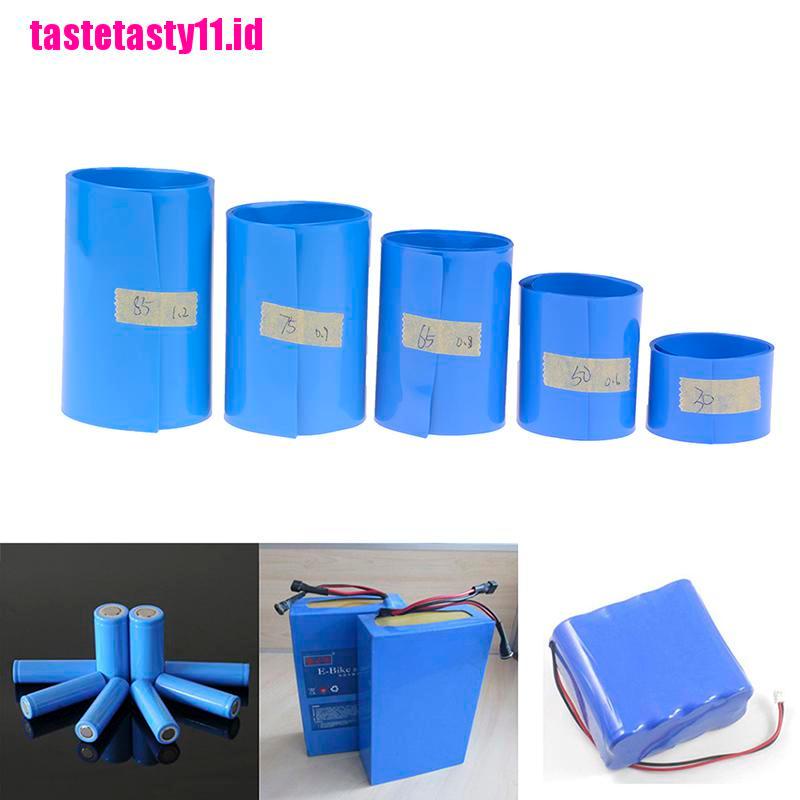 (TTID) Plastik Pembungkus Baterai Li-ion 18650 Bahan PVC