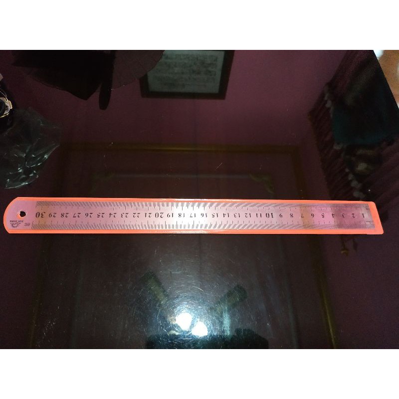 

penggaris besi, garisan besi, mistar 30cm