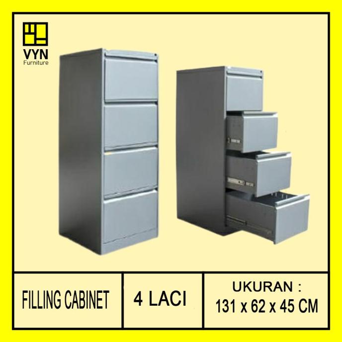 

Filling Cabinet / Lemari Arsip / Lemari Arsip Besi 4 Laci Fc D4 Ja310Bh43U