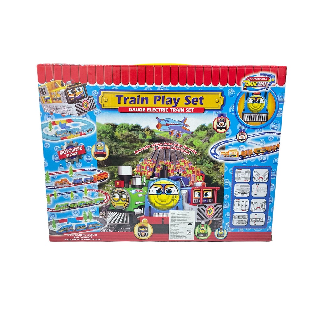 Mainan Anak TRAIN PLAY SET GAUGE ELECTRIC TRAIN SET Kereta Lokomotif