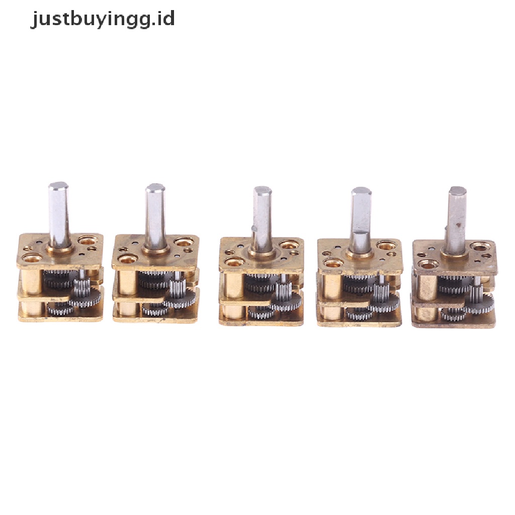 (Justbuyingg.Id) 5pcs Gearbox Reduksi N20 Bahan Metal Diy N20