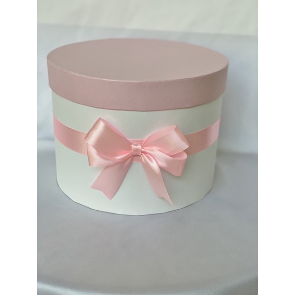 

Box Hampers Bulat Pita Gift Box Round Kotak Kado Bulat D20 T15