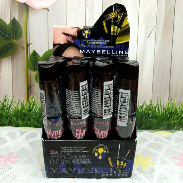 ( PERBOX ) MASCARA MAYBELLINE HYPERCURL MAGNUM VOLUM ISI 12 PC WATERPROOF / MASCARA MAGNUM MAYBELINE