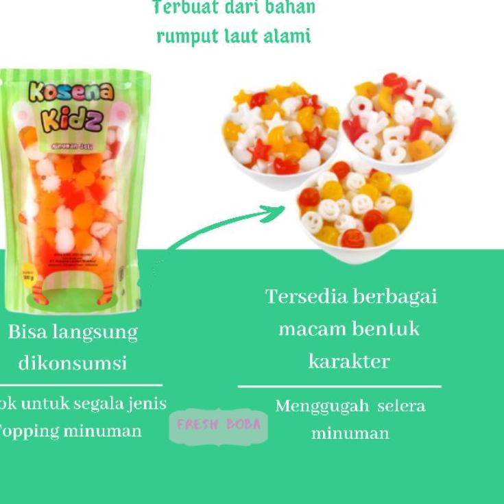 

[DISCOUNT I8M65] Minuman jelly motif kosena kidz bentuk karakter lucu rasa strawberry Terlaris