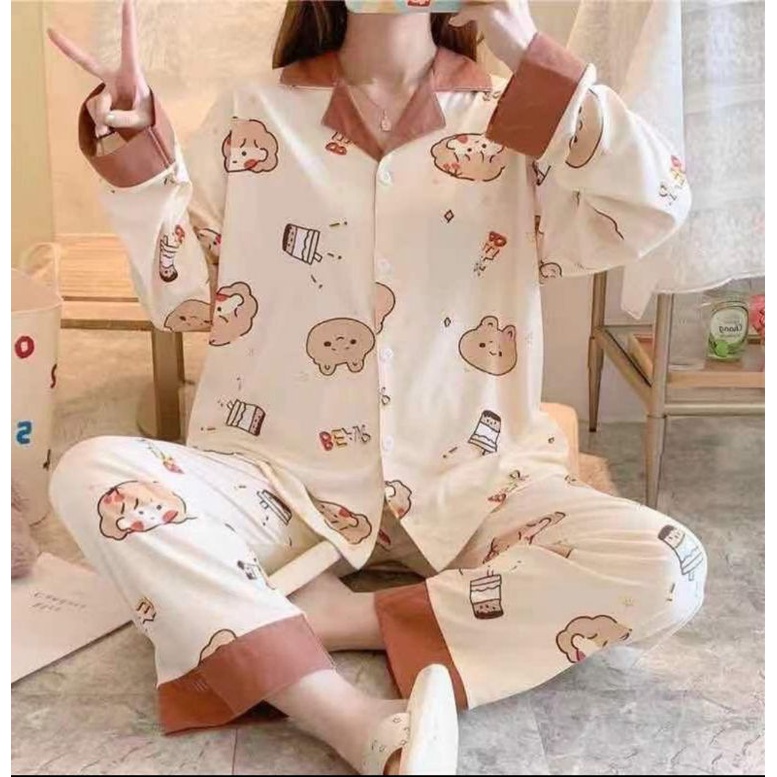 BAJU TIDUR PIYAMA IMPORT  SETELAN PREMIUM SET PP C03-,C C07-C1