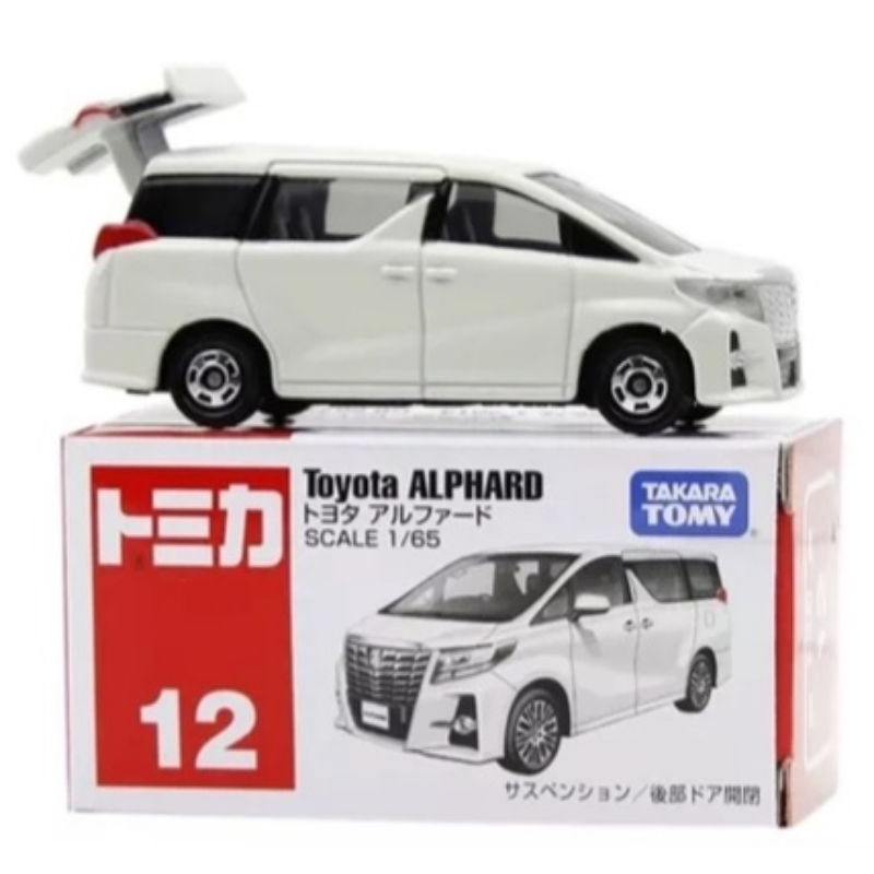 Tomica Reguler No 12 Toyota Alphard TAKARA TOMY Mainan Diecast Miniatur Mobil Mobilan