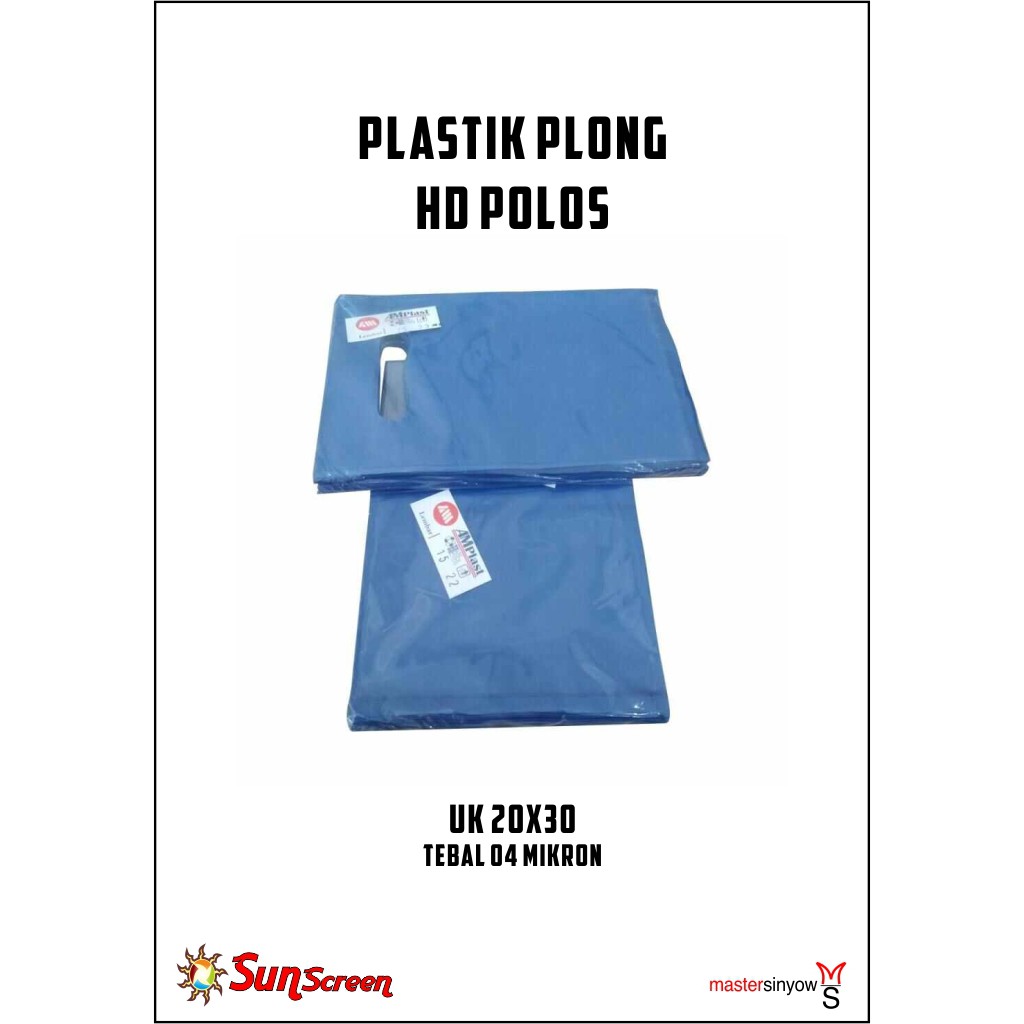 Plastik Packing Olshop Plong HD ukuran 20x30 Polos bisa COD