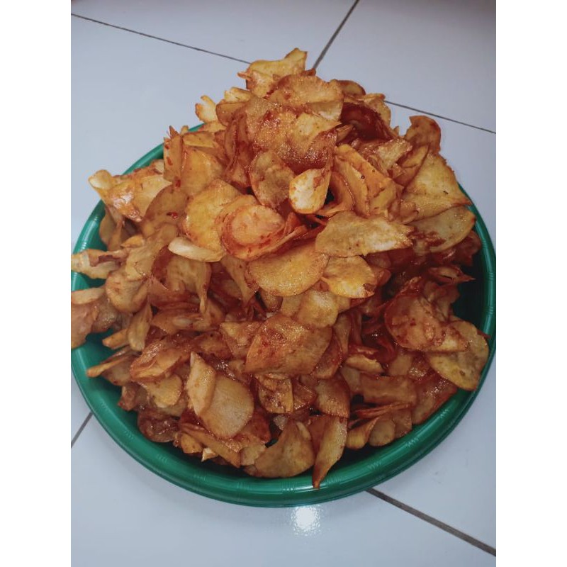 

Keripik singkong pedas manis 500gr