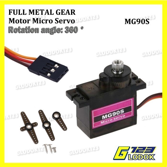 Motor Micro Mini Servo Tower Pro MG90S MG90 Arduino Metal Gear Bearing