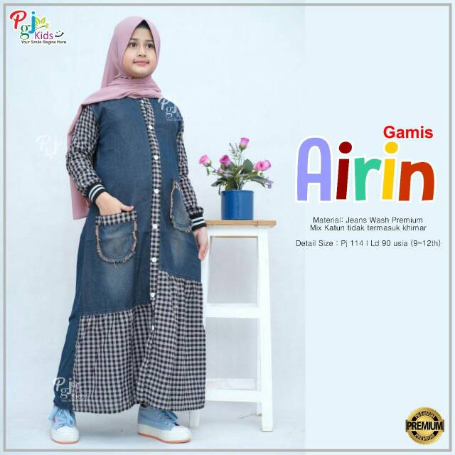 GAMIS ANAK AIRIN ORI PGJ KIDS