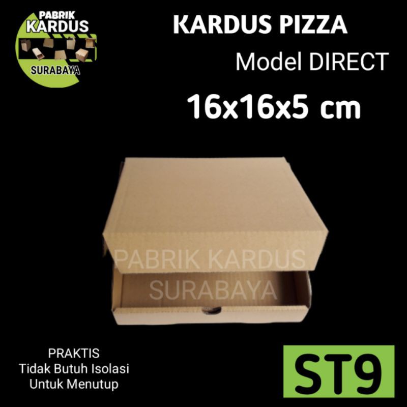 

KARDUS PIZZA 16x16x5cm KOTAK AKSESORIS KADO SOUVENIR BOX DUS PACKING