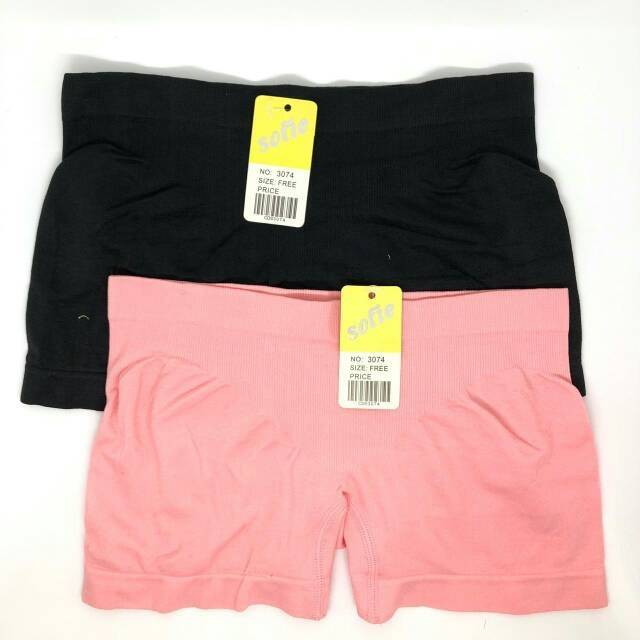 Bellino - 1pcs Cd Boxer Rajut Sofie 3074 Seamless Celana Dalam Boxer Cewek Super Soft Segiempat