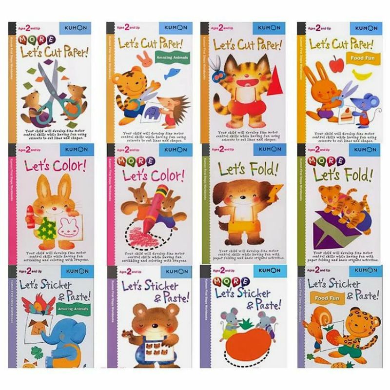

BUKU KUMON Let's Series Activity Book First Step 2 years and up
