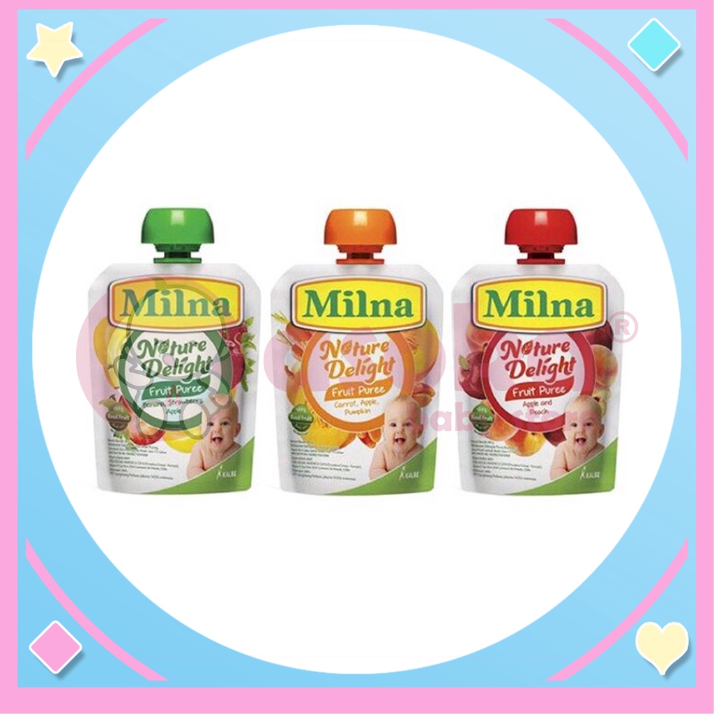 Milna Nature Delight Fruit Puree 80g Jus buah Bayi ASOKA