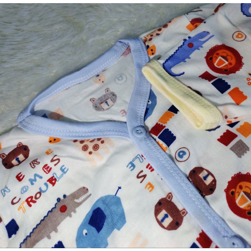 Setelan Pendek Shaqueen Motif Print SNI / Set Baju Anak Bayi 6-12 bulan