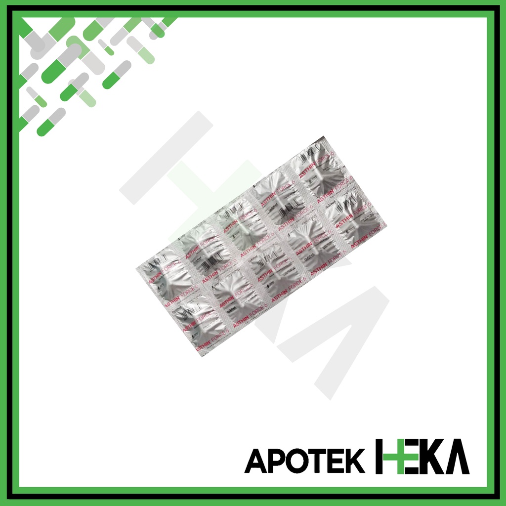 Asthin Force 12 Kapsul Strip isi 10 Tablet - Antioksidan Radikal Bebas (SEMARANG)