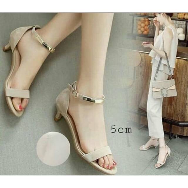 DIVISHOES HIGH HEELS 5CM PD303 CREAM (REALPICT GESER)