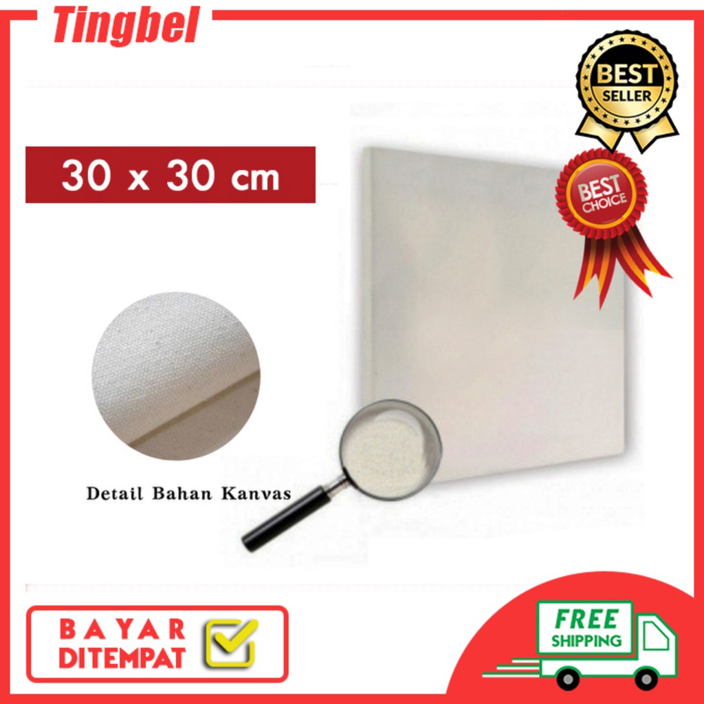  Kain  Kanvas Lukis  30 X 30 cm Canvas Board 30 x 30 cm 